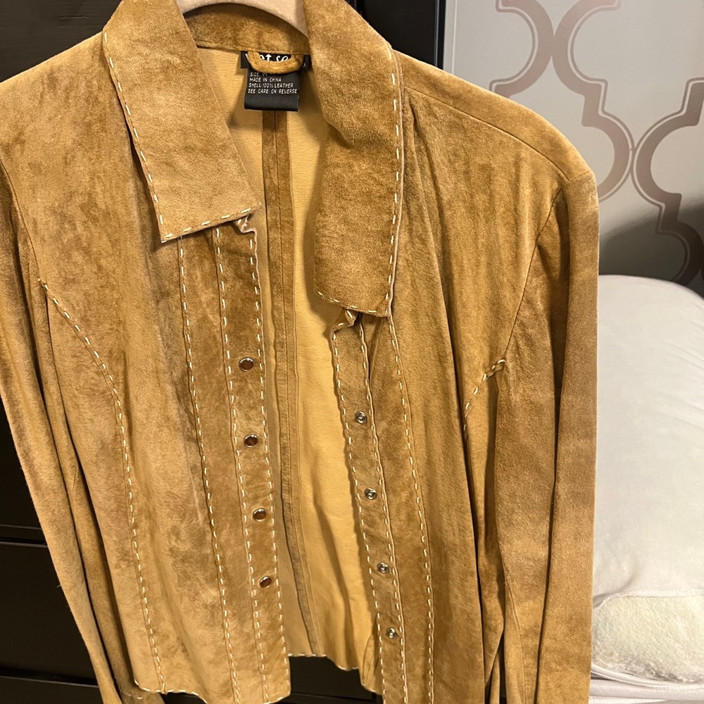 Wet Seal Camel Suede Blazer
